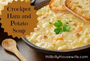 Ham and Potato Soup Cooked in the Crockpot