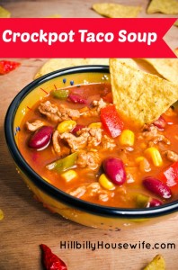 Yummy Crockpot Taco Soup 