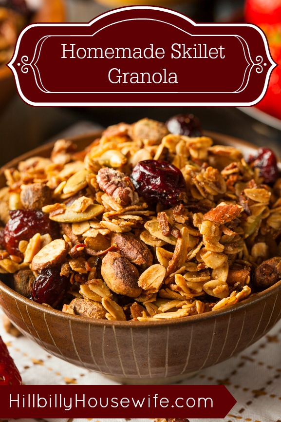 Simple Granola made in a Skillet