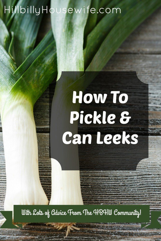 A reader question about canning and pickling leeks. Lots of suggestions and advice from fellow readers in the comments. 