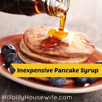 Plate of pancakes with syrup