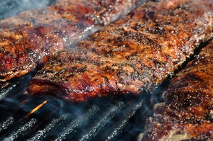 BBQ Ribs on  Grill