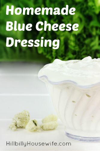 There is nothing better than this blue cheese dressing when you're having wings. 