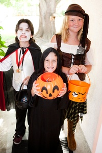 Three Children - Trick or Treat