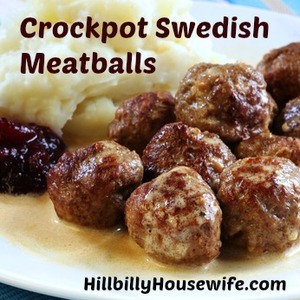 Swedish meatballs with mashed potato and lingonberry.