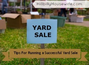 Tips for running a successful yard sale