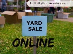Holding a Yard Sale Online