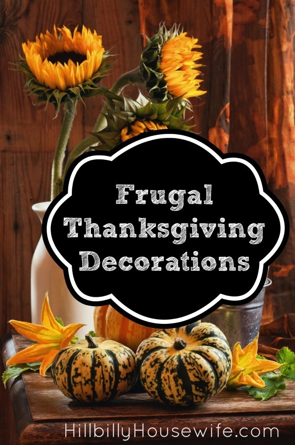 Here's how to decorate for Thanksgiving without breaking the bank. 