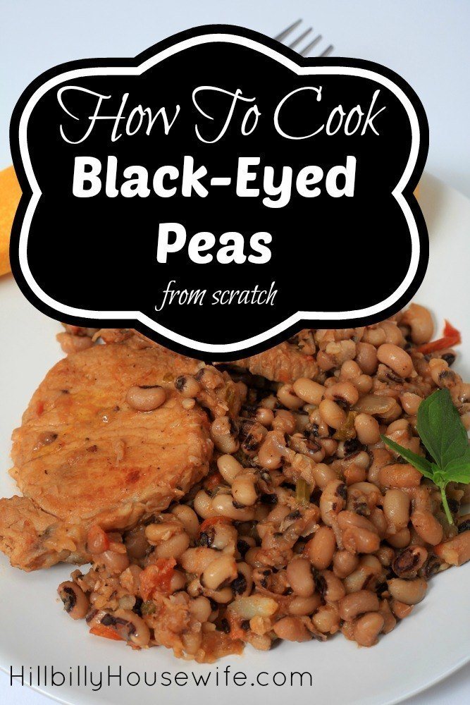 Here's how to cook the perfect batch of black eyed peas from scratch. All it takes is some dried peas, water, a few seasonings and a little time. 