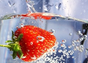 strawberry-water