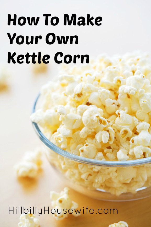 Bowl of homemade kettle corn