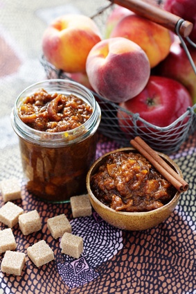 Apple-Peach Chutney Apple-Peach Chutney