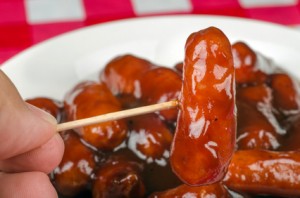 Sausages in BBQ sauce