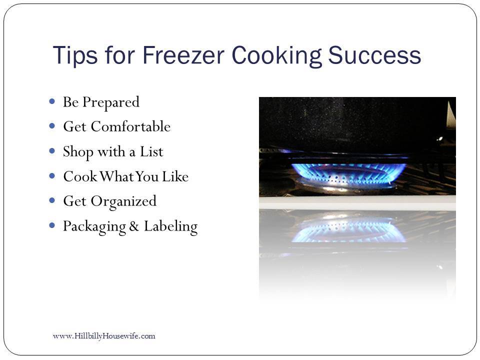 Tips for Freezer Cooking Success