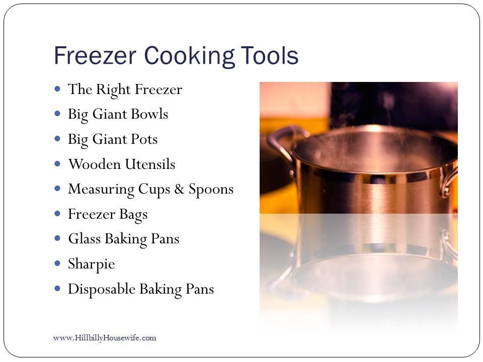 Freezer Cooking Tools