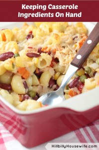 Casserole Ingredients to Keep on hand