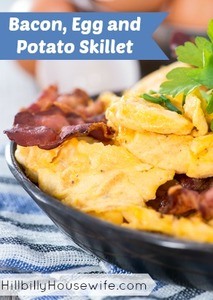 Delicious Bacon, Egg and Potato Skillet