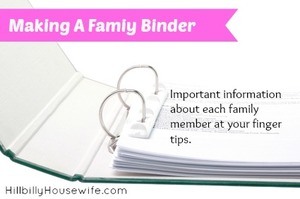 Create A Family Binder 