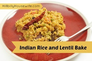 Indian Rice and Lentil Bake 