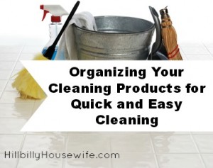 Organizing Your Cleaning Supplies