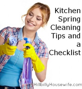 Spring cleaning tips and checklist for your kitchen.