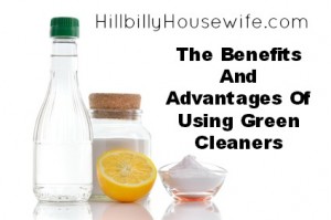 Benefits of using green and homemade cleaners