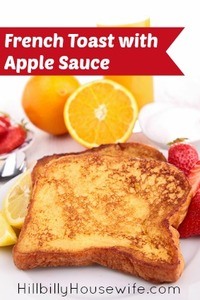 French Toast with Apple Sauce