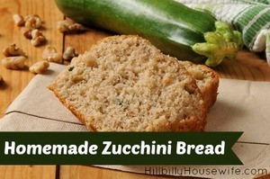 Sliced zucchini bread with walnuts