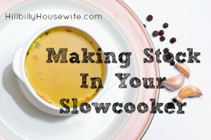 Making Chicken Stock in the Crockpot