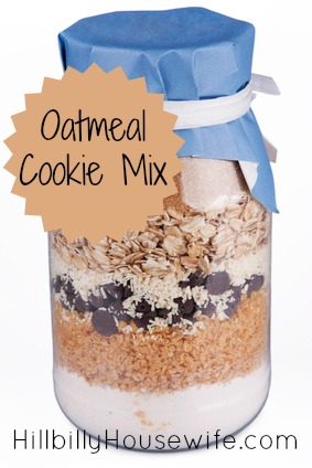 Jar of Oatmeal Cookie Mix