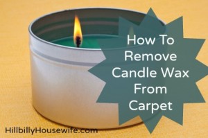 How To Remove Candle Wax From Carpet
