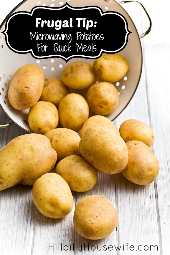 Cooking Potatoes In The Microwave for quick frugal meals