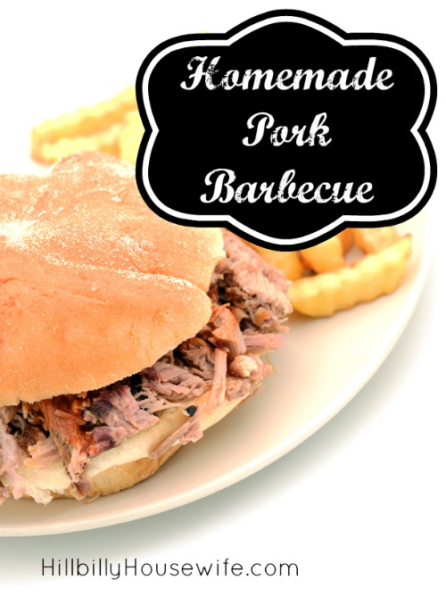 Homemade Pork Barbecue sandwiches