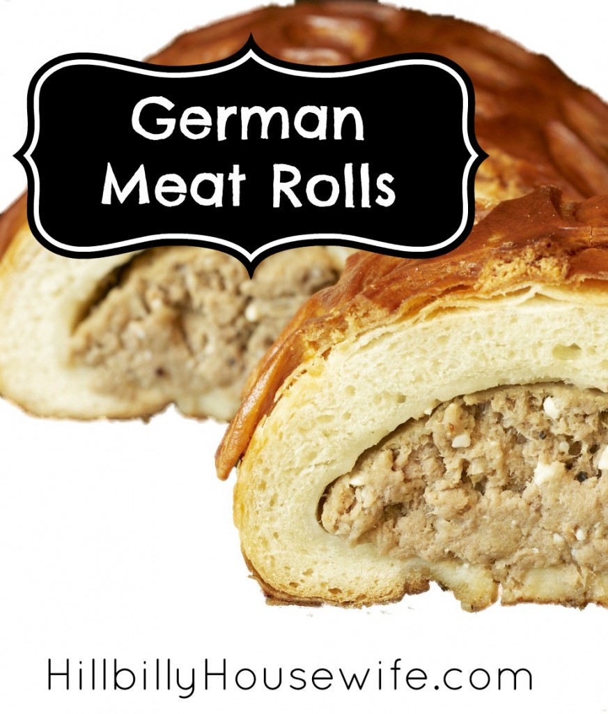 Meat rolls filled with a mixture of ground beef, onion and cabbage