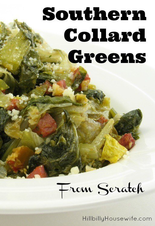 You've gotta try cooking collards from scratch. Such a tasty treat and surprisingly easy to make.