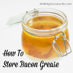 Tips for using and storing bacon grease or bacon drippings.