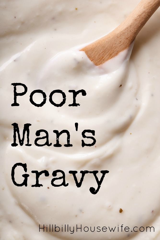 You don't need much to make this frugal white gravy from scratch.