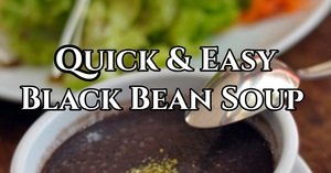 A simple black bean soup