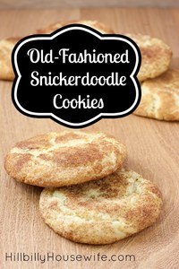 These old-fashioned snicker-doodle cookies are my daughter's favorite.