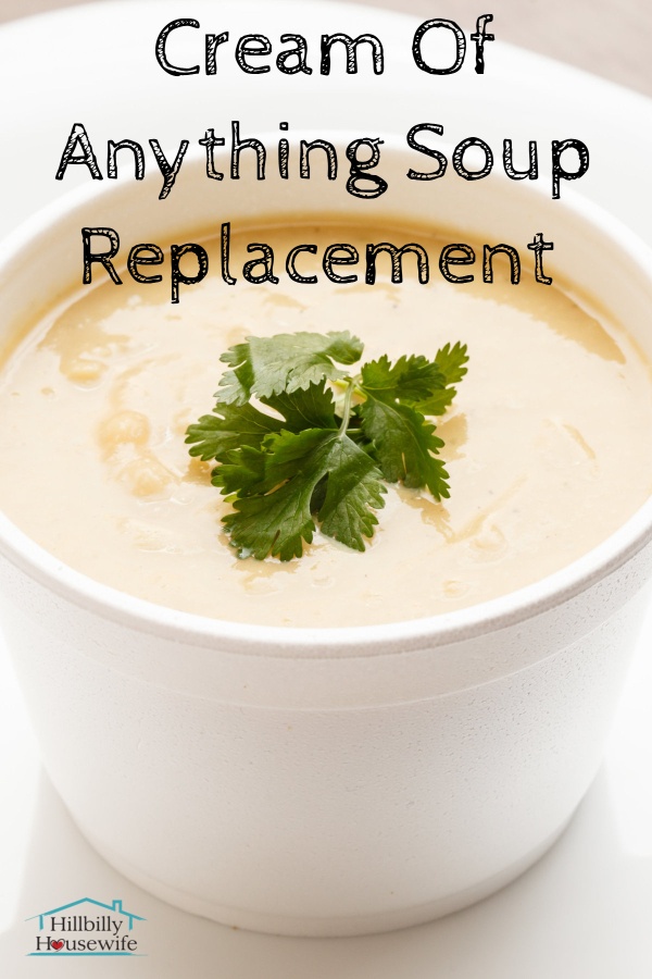 A simple recipe to make a white sauce or thickener to replace cream soups 