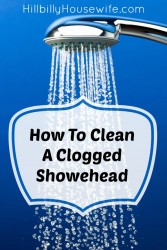 How to clean a clogged shower head