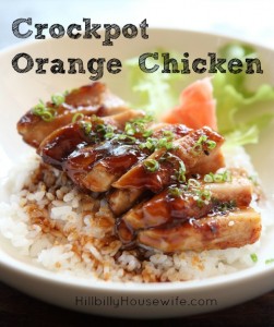 A Bowl of Orange Chicken served over hot rice.