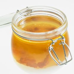 Saving bacon grease in a jar for cooking and frying