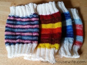Knit up these cute coffee sleeves as gifts or for yourself.