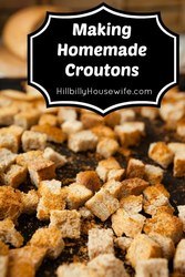 Turn stale bread into delicious croutons.