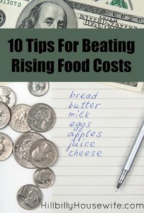 Here are 10 tips for beating the rising cost of food.