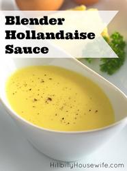 This rich sauce comes together beautifully in the blender. If you've never made homemade hollandaise sauce, do yourself a favor and give this a try.