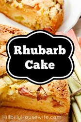 Here's my recipe for an old-fashioned German Rhubarb cake. Always a big hit around here with a cup of coffee.