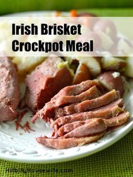 Irish Brisket Crockpot Meal A simple way to fix a traditional corned beef and cabbage dish in your slowcooker. Perfect for St. Patrick's Day
