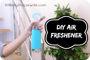 Make your own homemade air freshener and fabric refresher. Just 3 ingredient and the only other thing you need is a spray bottle.